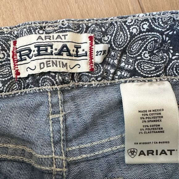 Ariat Women's R.E.A.L. Perfect Rise Stretch Rosa Boot Cut Jeans Size 27 - Picture 4 of 9